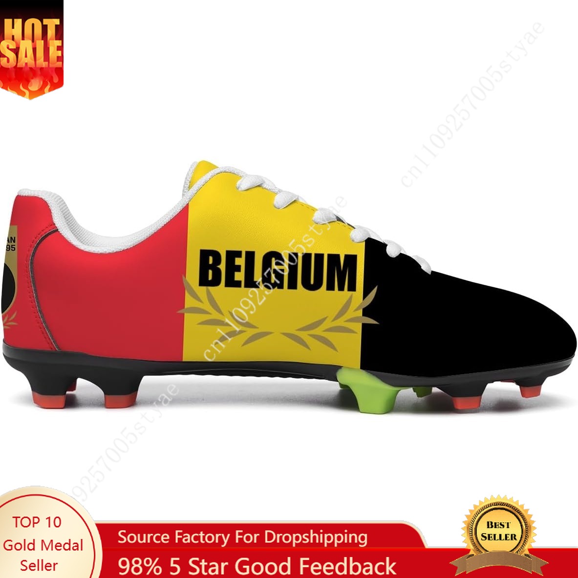 Sneaker Career - Buty piłkarskie z flagą Belgii męskie