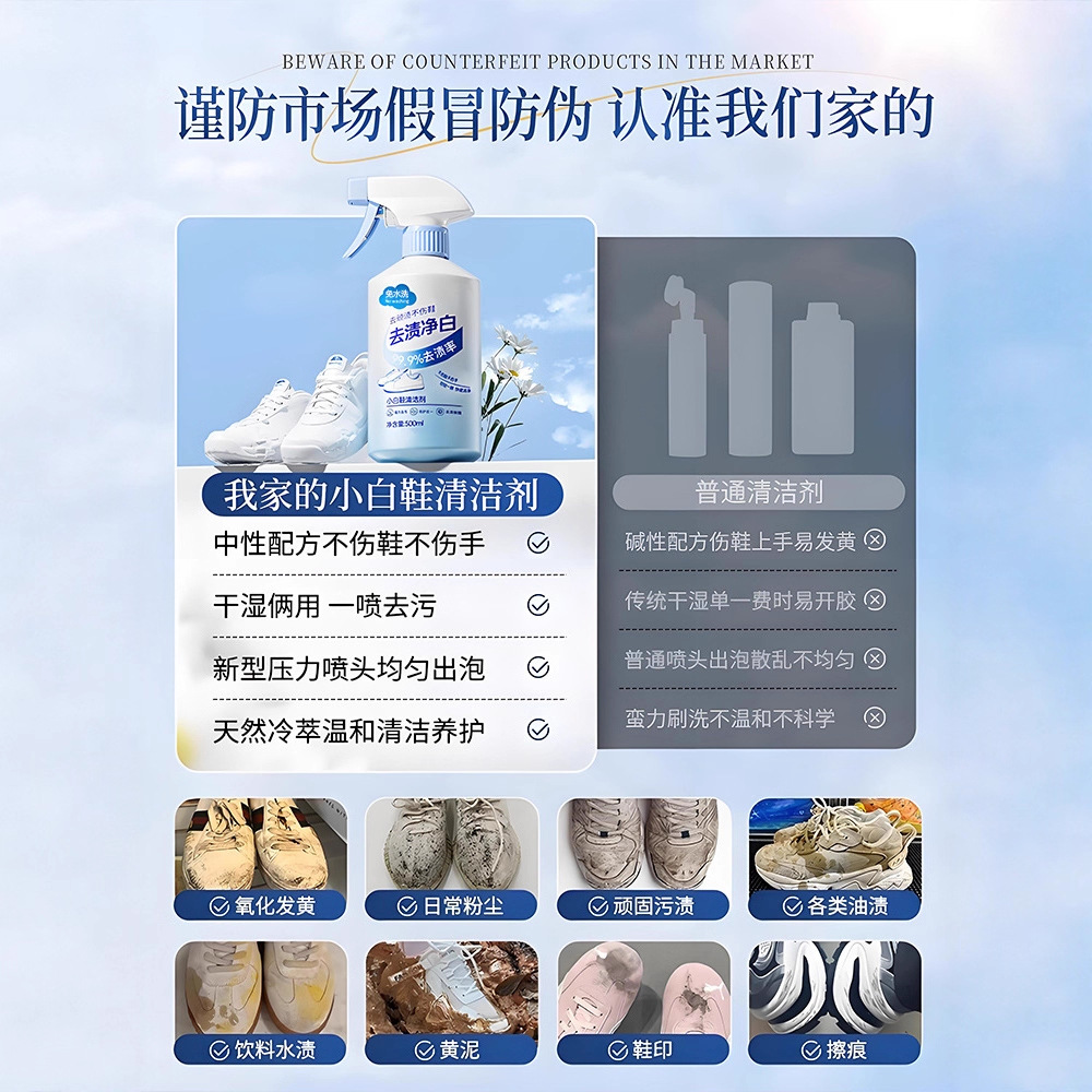 500ml biały środek do czyszcze – Sneaker Care Foam recenzja i cena